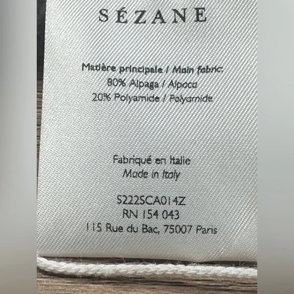 NWT Sezane Louise Scarf, Lilac and Vintage Blue - Picture 7 of 9